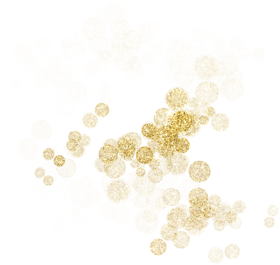 Gold glitter splatter